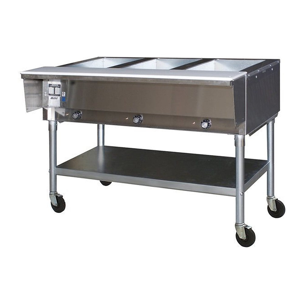 Eagle Group PDHT3-240 mobile 3-well electric steam table