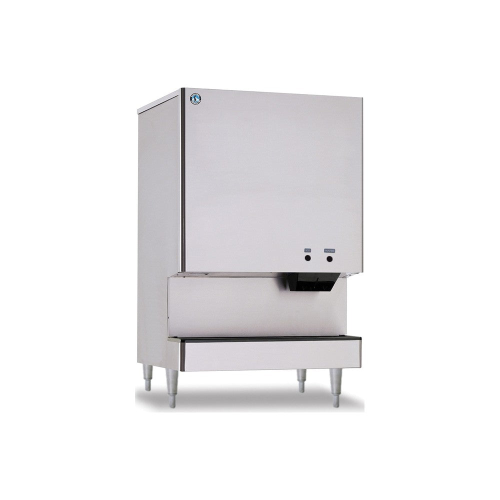 Hoshizaki DCM-751BWH ice and water dispenser, angled side view