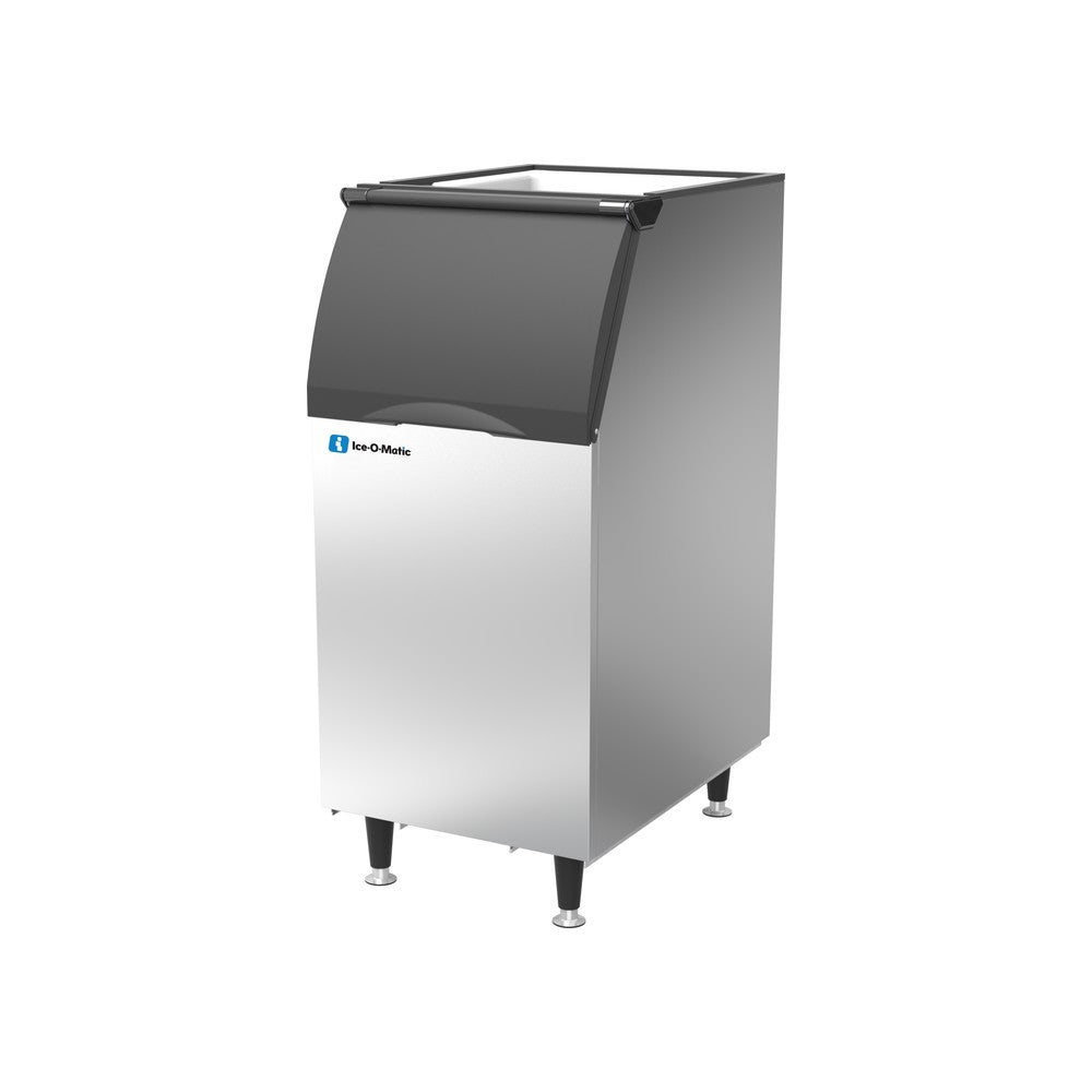 Ice-O-Matic B42 22-inch 351 lb ice storage bin, right angle view