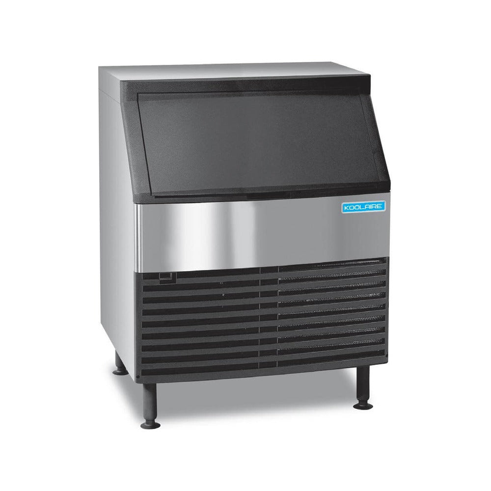 Koolaire KDP0250A 26-inch undercounter full cube ice machine with built-in 80 lb storage bin