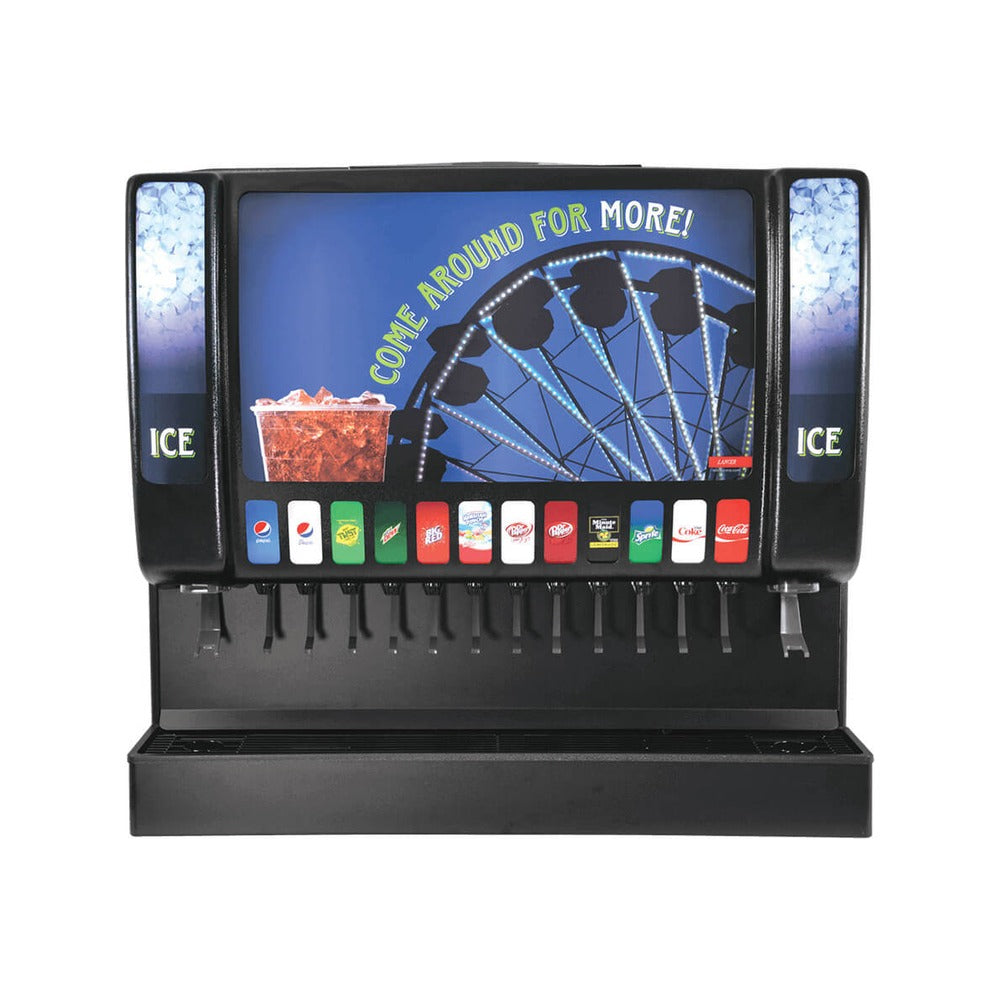Lancer 85-4962B-211B 44-inch sensation 44 ice & beverage dispenser, angled view