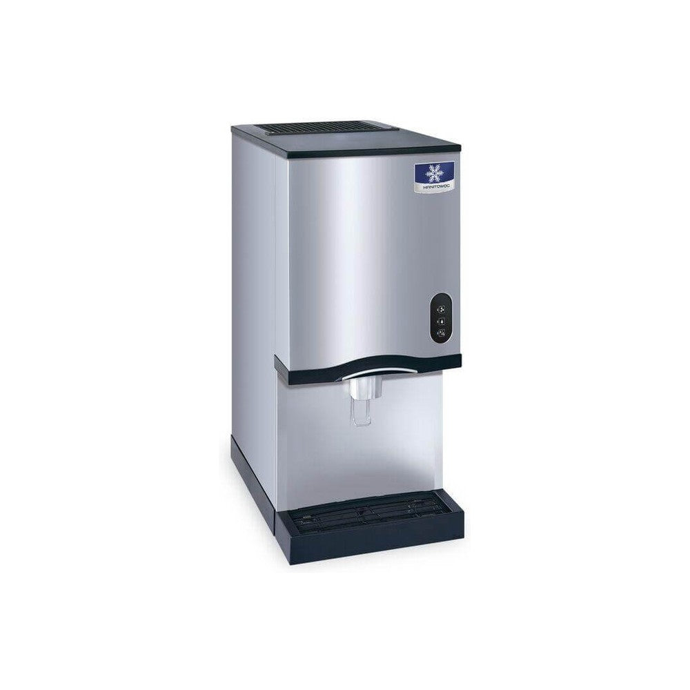 Manitowoc CNP0201A-161L push-lever countertop nugget ice machine and water dispenser, 10 lb storage, front view