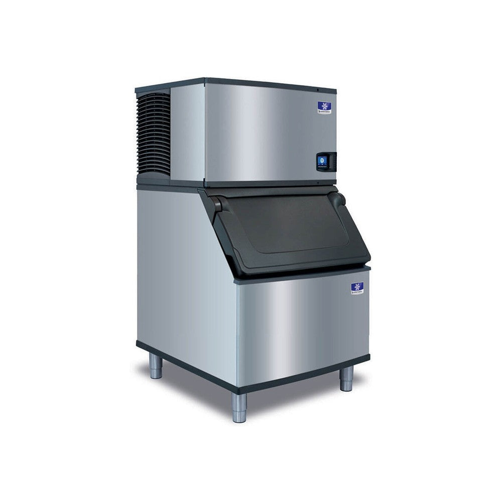 Manitowoc IDT0300W ice maker on storage bin
