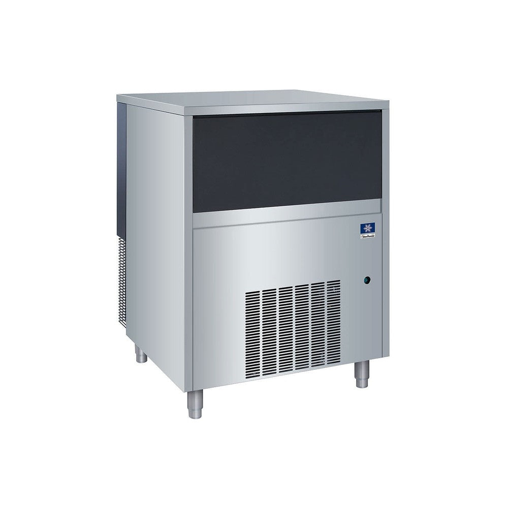 Manitowoc UNP0300A air-cooled chewable nugget ice undercounter ice machine with built-in 50 lb bin, front view