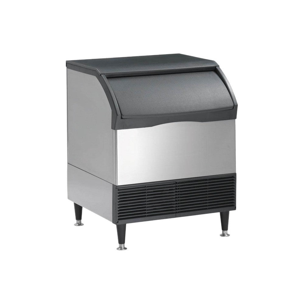 Scotsman CU3030SAX-1 30-inch air-cooled small cube undercounter ice machine with built-in bin, front angle view