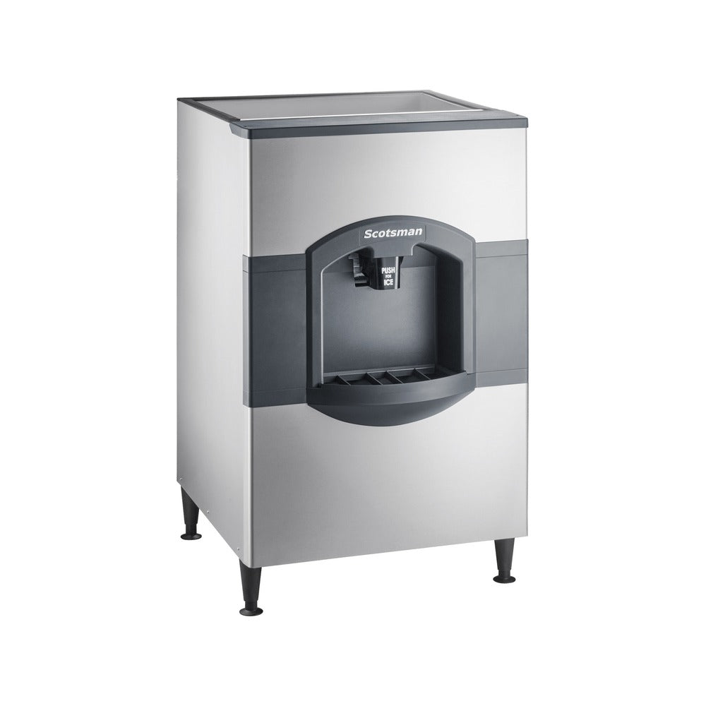 Scotsman HD30B-1 30" icevalet hotel ice dispenser, 180 lb storage, front angle view
