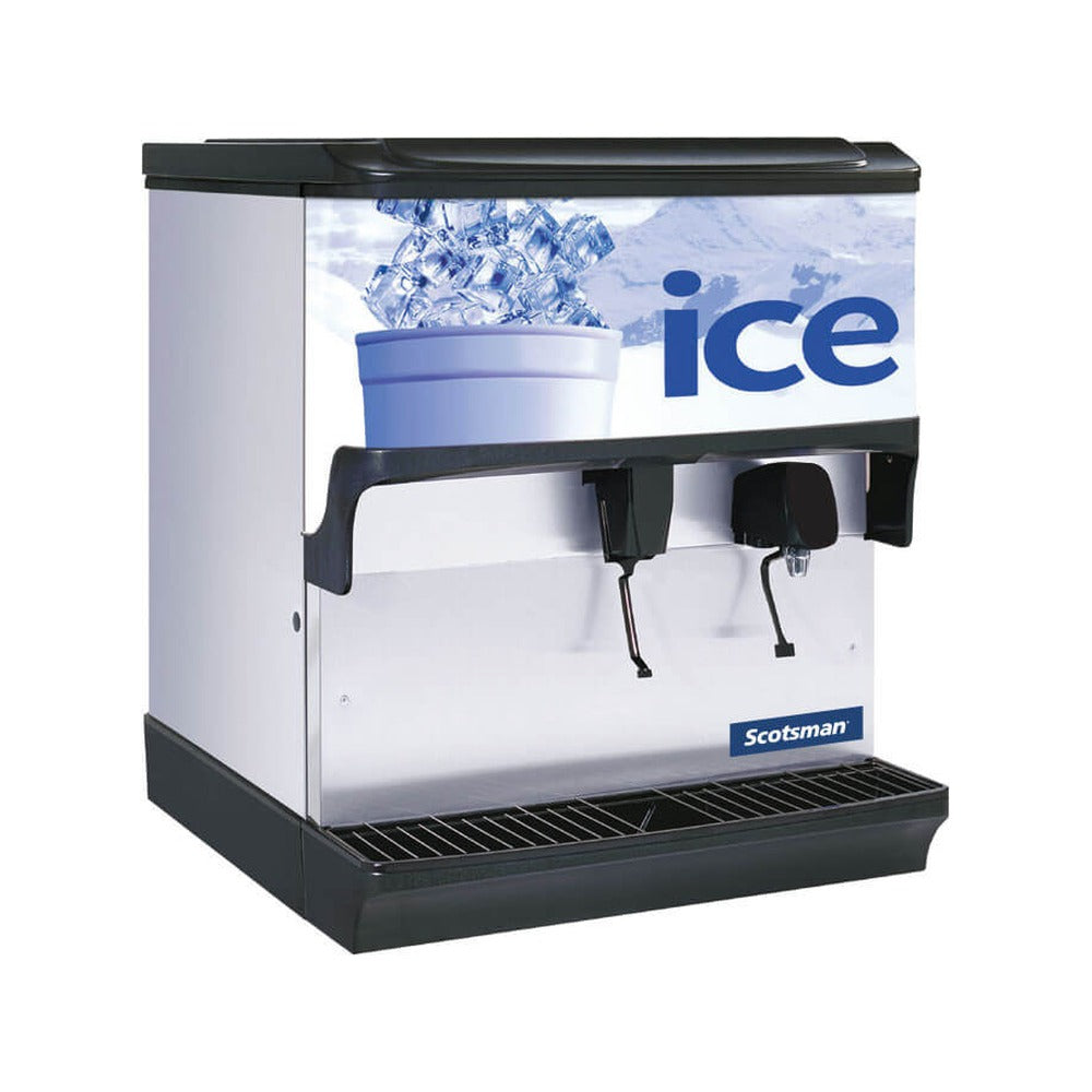 Scotsman IOD200WF-1 30" countertop ice and water dispenser, 200 lb storage, front view