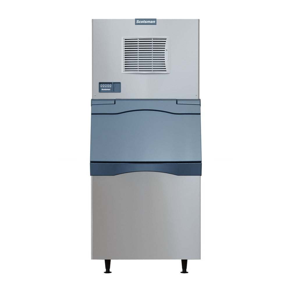 Scotsman MC0330 Prodigy ELITE ice machine shown on a Scotsman B530S ice storage bin (bin sold separately)