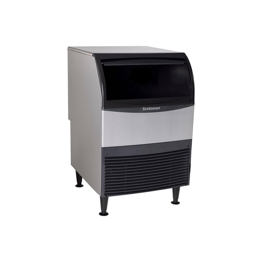 Scotsman UC2724MWX-1 undercounter ice machine with the bin door open