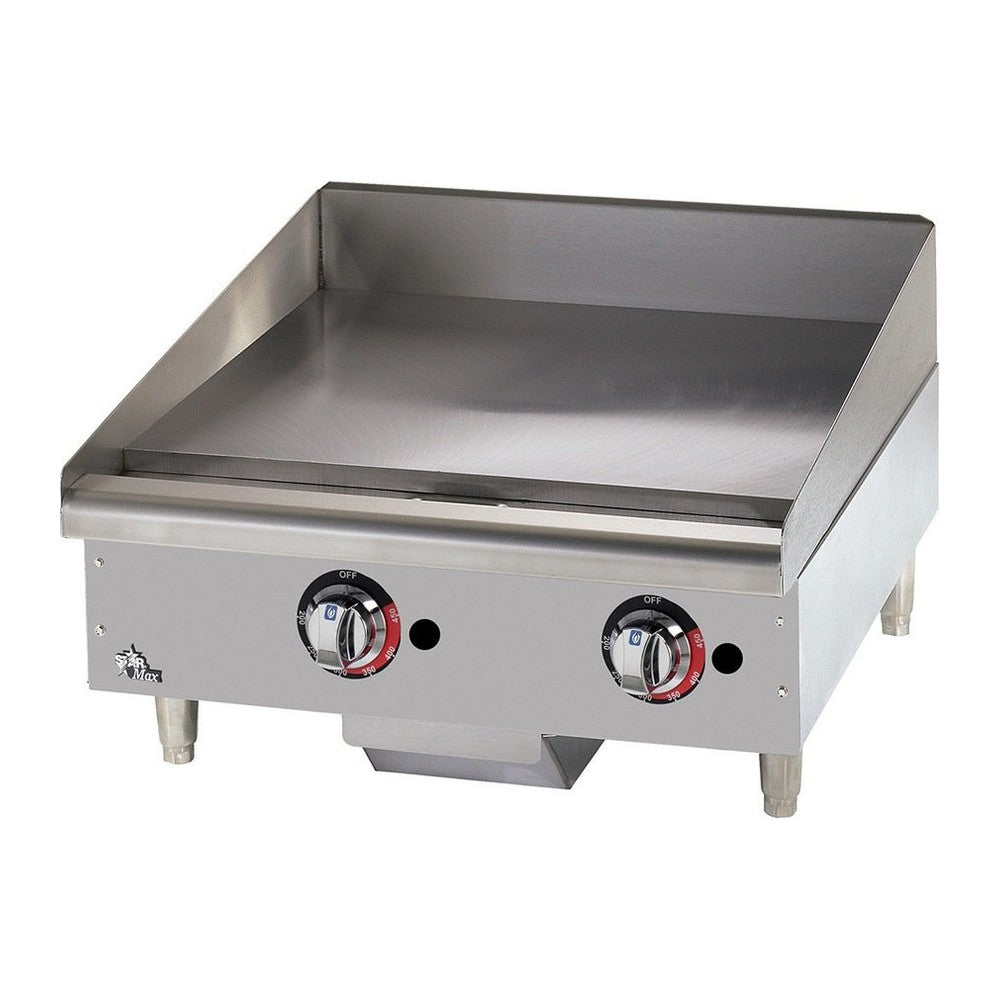 Star 624MF 24" Star-Max gas griddle with polished steel plate