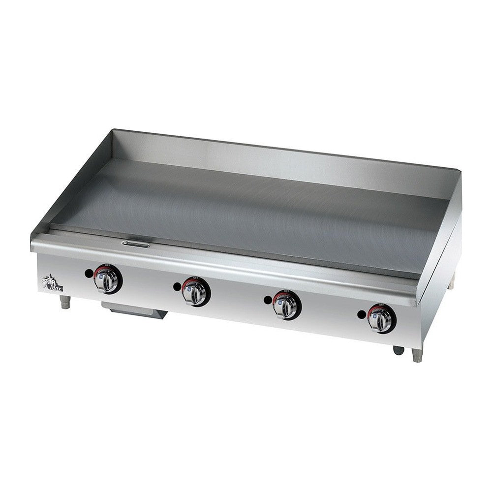 Star 648MF 48" Star-Max gas griddle with polished steel plate