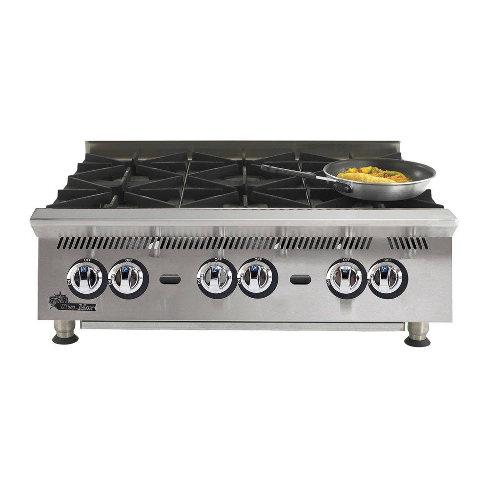 Star 806HA 36" 6-burner gas hot plate (view 2)