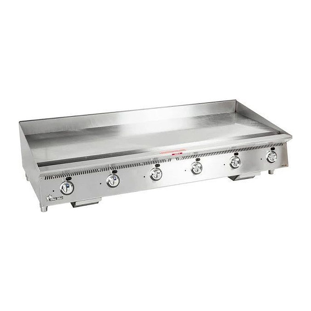 Star 872TA 72" Ultra-Max gas griddle with polished steel plate