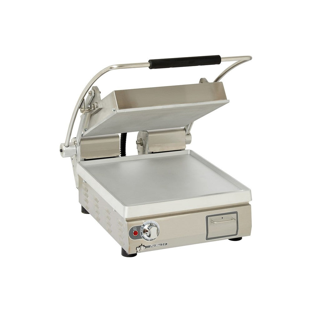 Star PST14 14" single panini grill with smooth aluminum plates