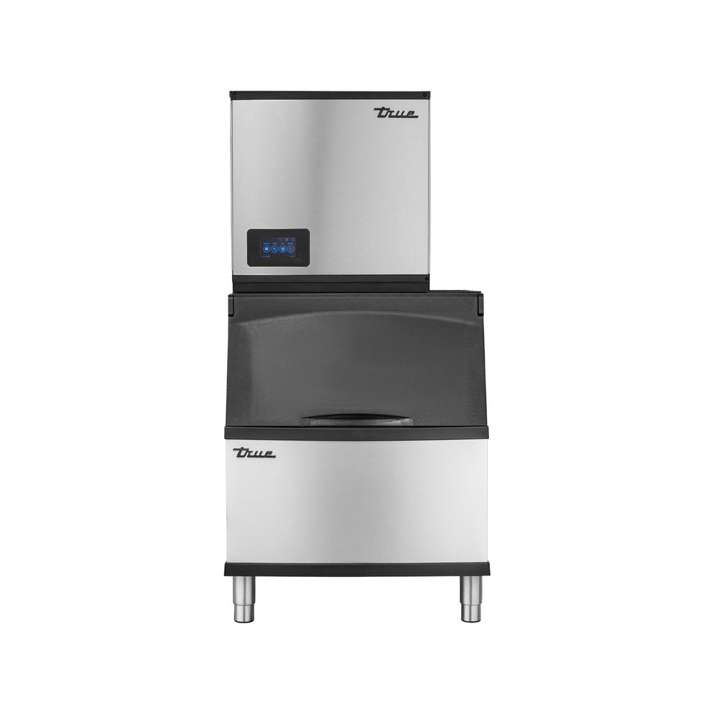 True TIB-430-A 30-inch ice storage bin shown with a True ice machine on top (ice machine sold separately)