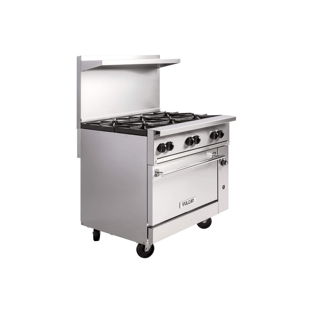 Vulcan 36C-6BP 36" propane gas restaurant range, view 3