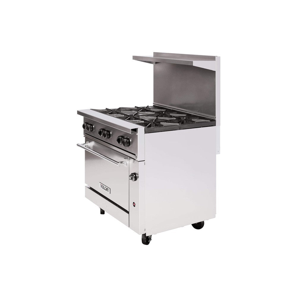 Vulcan 36S-6BN 36" natural gas restaurant range, view 3