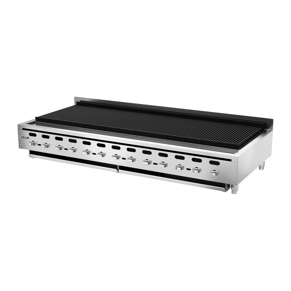 Vulcan VACB72-101 72-1/2" countertop gas charbroiler, view 3