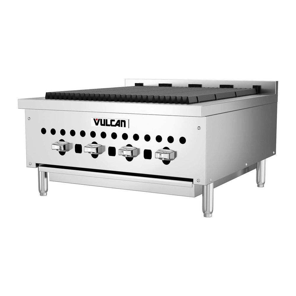 Vulcan VCCB25-1 25" countertop gas charbroiler, view 3