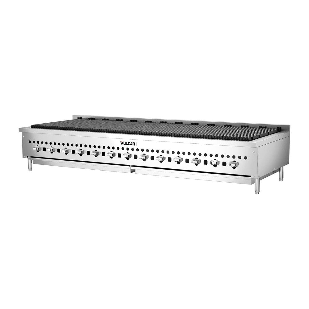 Vulcan VCCB72-1 72" countertop gas charbroiler, view 3