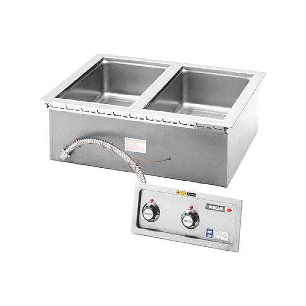 Wells MOD-200TDM 2-pan drop-in hot food well
