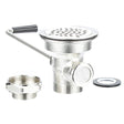 Duke 115127, Waste Drain with Twist Handle and Overflow Outlet, 3-1/2" Sink Opening