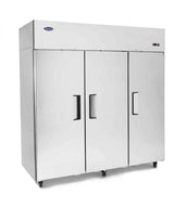 Atosa MBF8003GR, 77" Three Solid Swing Door Reach-In Freezer - Top Mount Series
