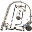 T&S Brass 0133ADF12B, Wall Mount Pre-Rinse Unit with Add-On Faucet