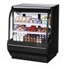 Turbo Air TCDD-48H-W-N, 48" Curved Glass High Profile Refrigerated Deli Display Case