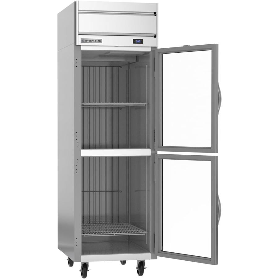 Beverage Air HR1HC-1HG, 26" Horizon Top Mount Reach-In Refrigerator Glass Half Door
