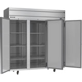 Beverage Air HR3HC-1S, 78" (3) Solid Swing Doors Reach-In Refrigerator