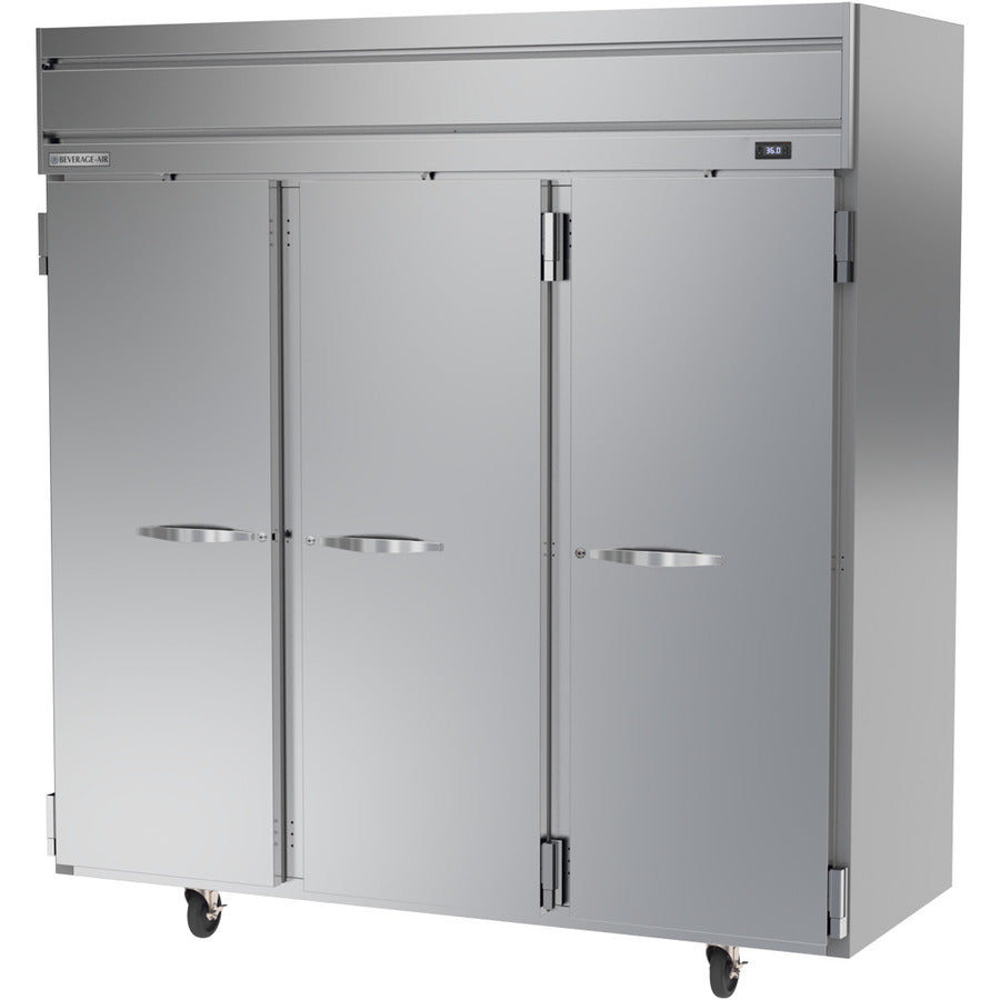 Beverage Air HR3HC-1S, 78" (3) Solid Swing Doors Reach-In Refrigerator