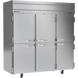 Beverage Air HR3HC-1HS, 78" (6) Solid Half Swing Doors Reach-In Refrigerator