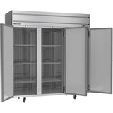 Beverage Air HF3HC-1S, 74" Top Mount Reach-In Freezer