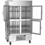Beverage Air HBR44HC-1-HG, 47" 	Horizon Series Glass Half-Door Bottom Mount Refrigerator