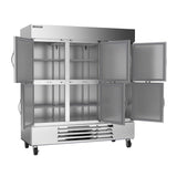Beverage Air HBF72HC-5-HS, 75" Horizon Series Solid Half-Door Bottom Mount Freezer