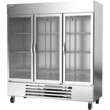 Beverage Air HBF72HC-5-G, 75" 	Horizon Series Glass Door Bottom Mount Freezer
