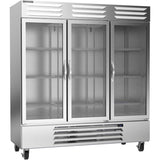 Beverage Air RB72HC-1G, 75" Glass Door Vista® Bottom Mount Reach-In Refrigerator
