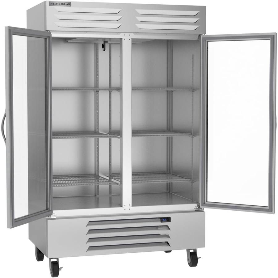 Beverage Air RB49HC-1G, 52" Glass Door Vista® Bottom Mount Reach-In Refrigerator