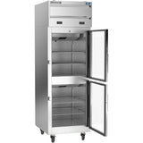 Beverage Air CT12-12HC-1HG, 27 1/2 Glass Half -Door Top Mount Variable Speed Freezer/Refrigerator