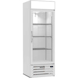 Beverage Air MMR19HC-1-W, 27 1/4” White Hinged Single Glass Door