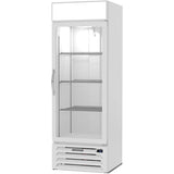 Beverage Air MMR19HC-1-W, 27 1/4” White Hinged Single Glass Door