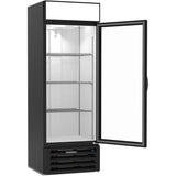 Beverage Air MMR19HC-1-B, 27 1/4” Black Hinged Single Glass Door
