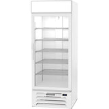 Beverage Air MMF27HC-1-W, 30" White Hinged Single Glass Door