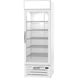 Beverage Air MMF23HC-1-W, 27" White Hinged Single Glass Door