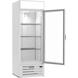 Beverage Air MMF19HC-1-W, 27 1/4" White Hinged Single Glass Door