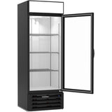 Beverage Air MMF19HC-1-B, 27 1/4" Black Hinged Single Glass Door