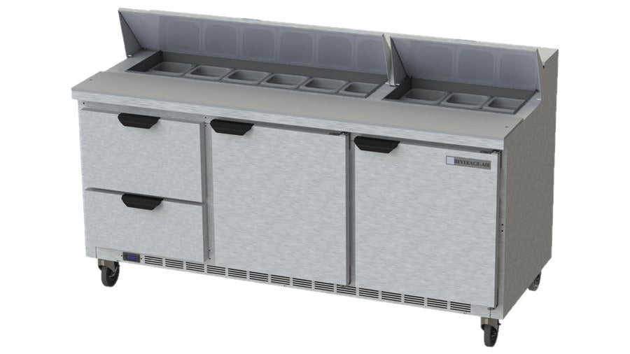 Beverage Air SPED72HC-18-2, 72" Food Prep Table with Drawers