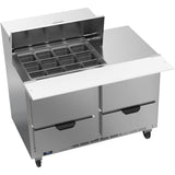 Beverage Air SPED48HC-12M-4, 48" Sandwich Prep Table Mega Top