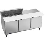 Beverage Air SPE72HC-10C, 72" Sandwich Prep Table With 17” Cutting Board